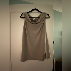 Sympli tunic, size 10, made for travel. Taupe, high quality poly/spandex.